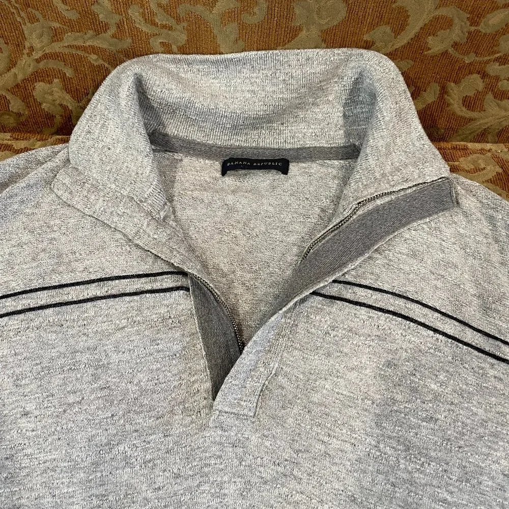 Banana Republic Zip Up Cotton Sweater